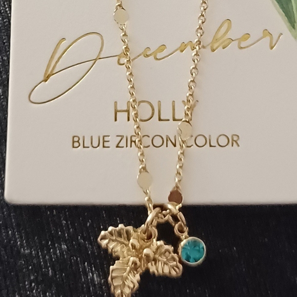 BIRTHDAY MONTH FLOWERS BIRTHSTONES NECKLACE CHOOSE - Picture 5 of 6